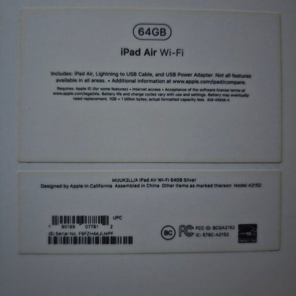 Apple iPad Air 3 3rd Gen 64GB Silver Wifi Tablet w/ Accessories Works - Picture 15 of 16